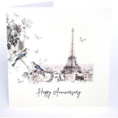 Happy Anniversary Paris Card